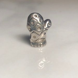 Mitten sterling silver pandora-style‎ bracelet necklace charm